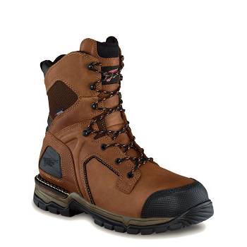 Red Wing Férfi FlexForce 8-inch Waterproof Safety Toe Munkavédelmi Bakancs Barna